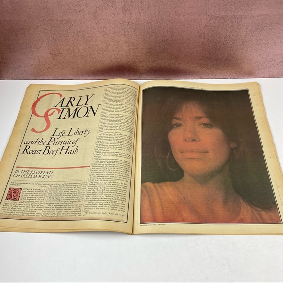 Vintage Rolling Stone Magazine Carly Simon Last Waltz June 1, 1978 Music Art - Picture 4 of 5